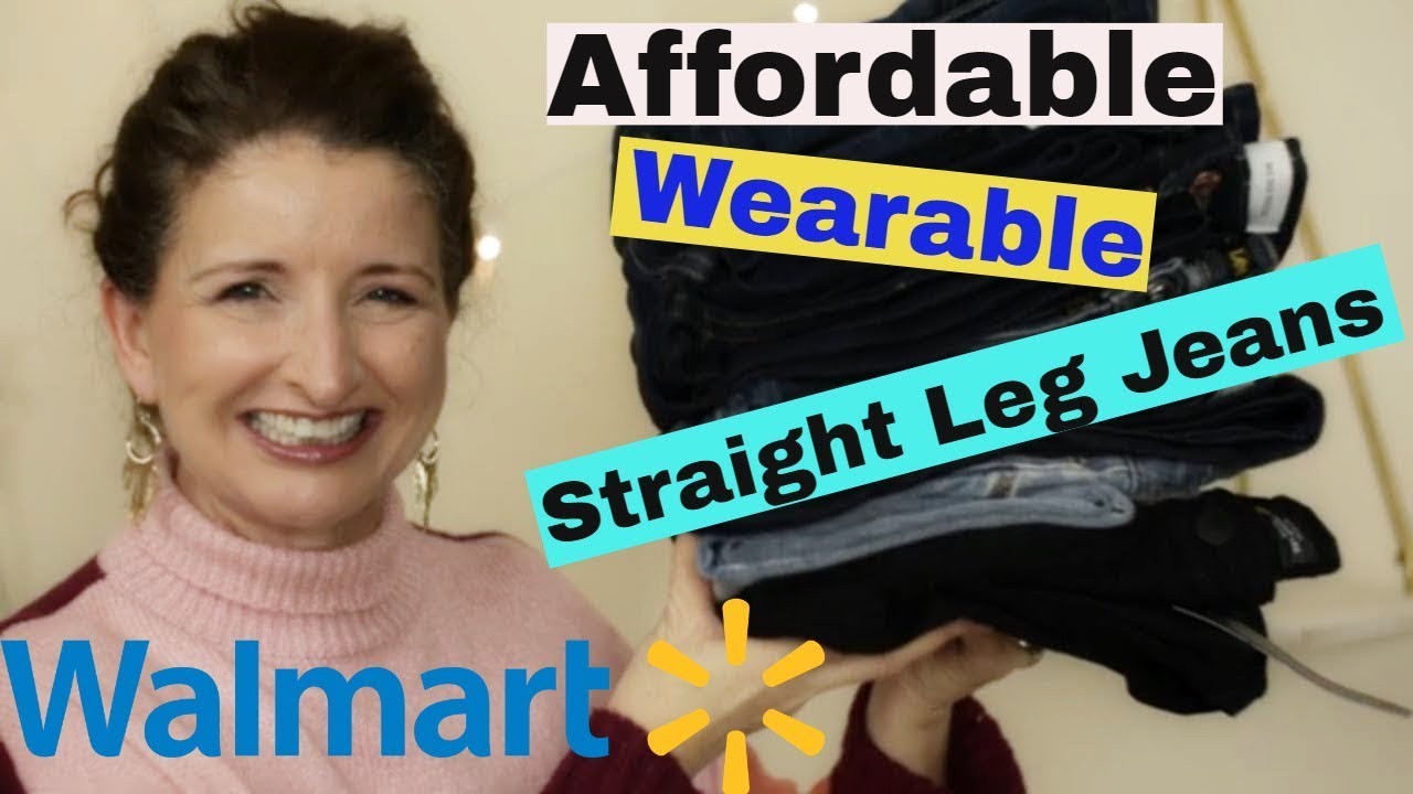 Walmart Winter Holiday Fashion   Straight Leg Jeans!