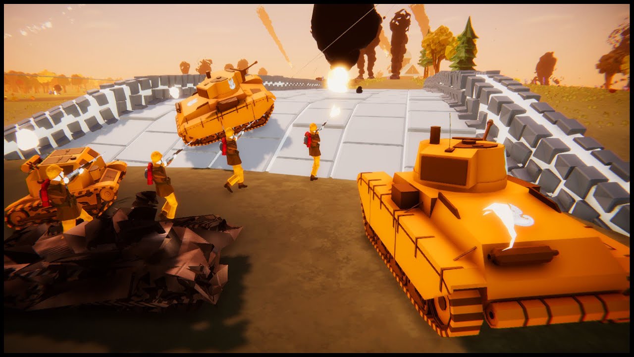 Hold the Bridge from German Troops! - Total Tank Simulator