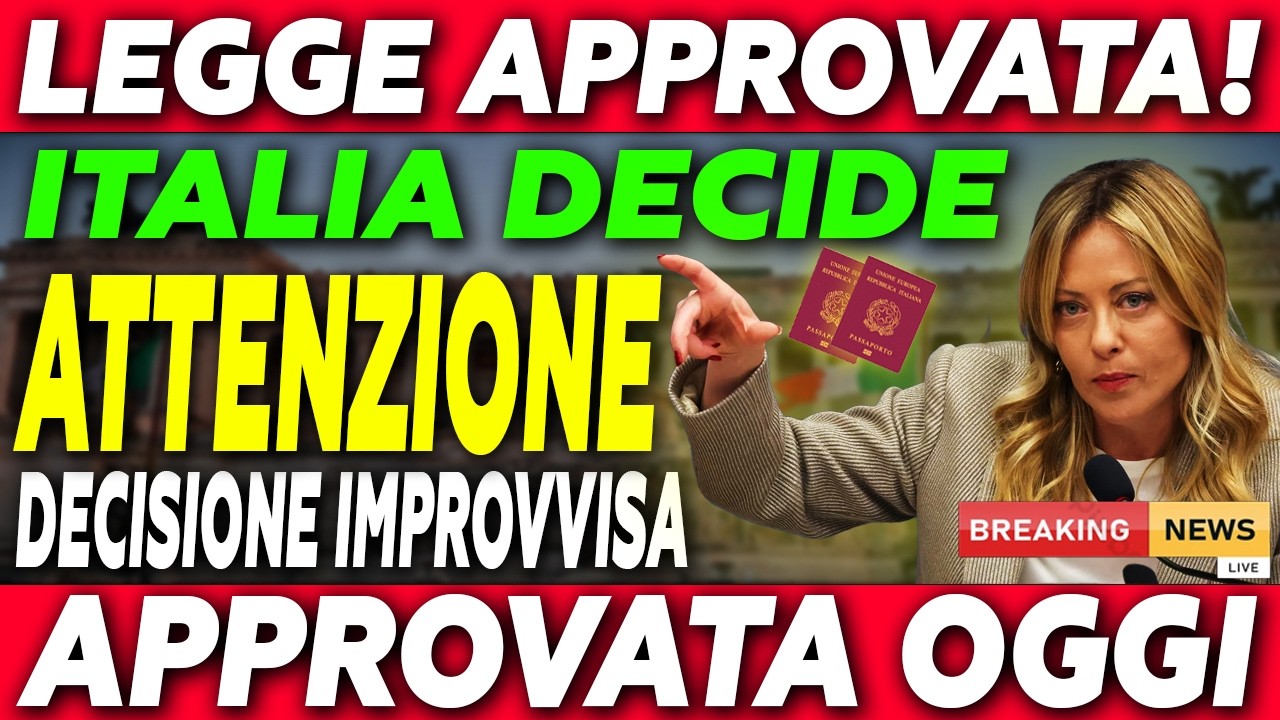 💥 Ultim’ora Italia 2026 Nuova Legge Immigrazione Shock per Stranieri! 🚨