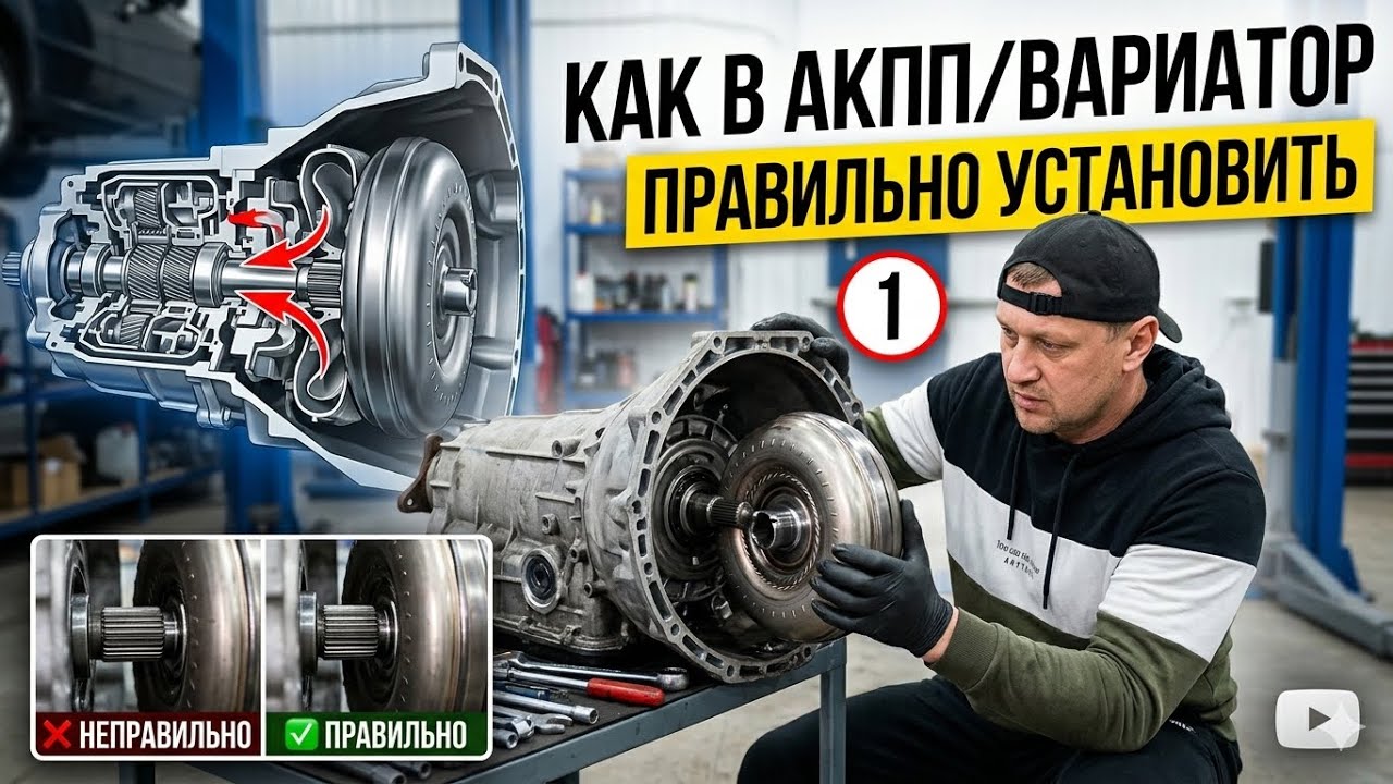 Как в АКПП,вариатор правильно установить гидротрансформатор