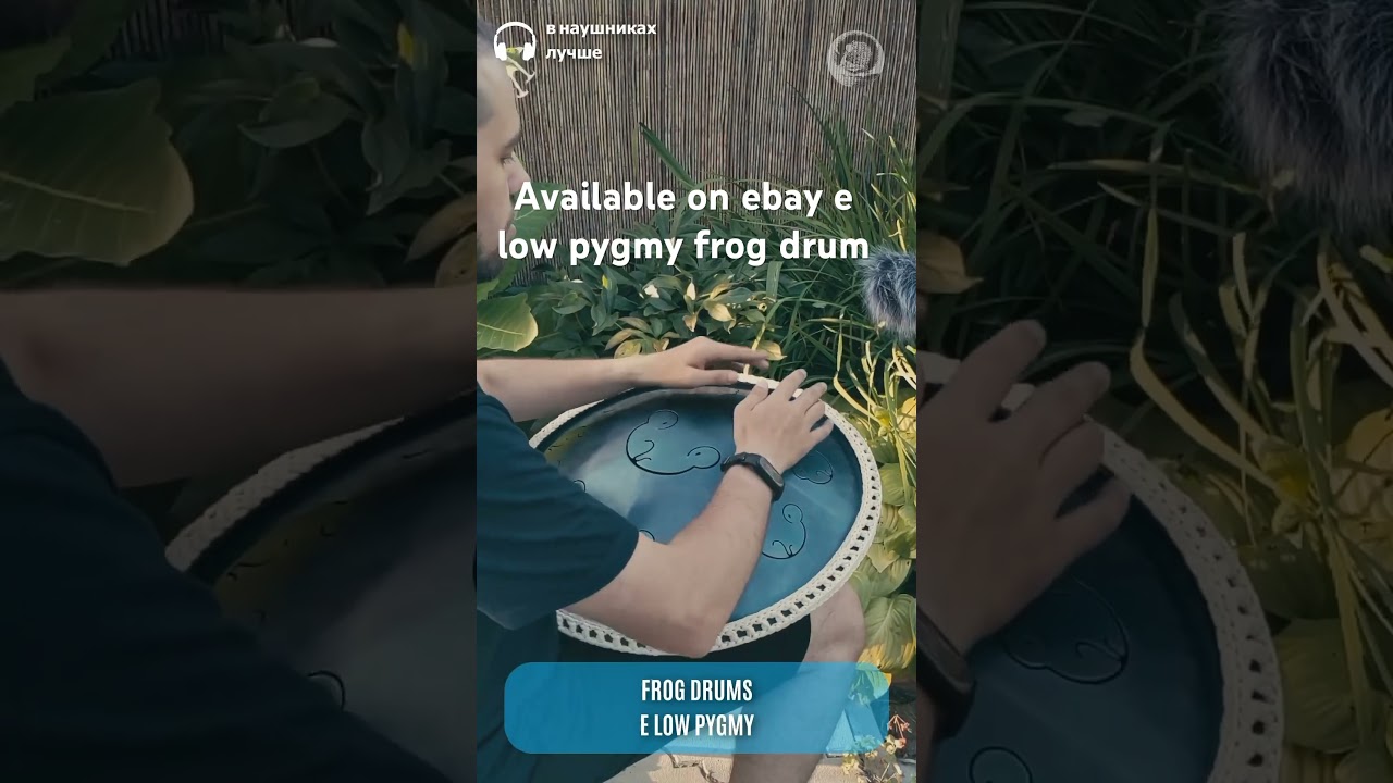 E low Pygmy frog drum #hang #handpan #percussion #ravvast #vibes #amazing #relaxingmusic #tankdrum