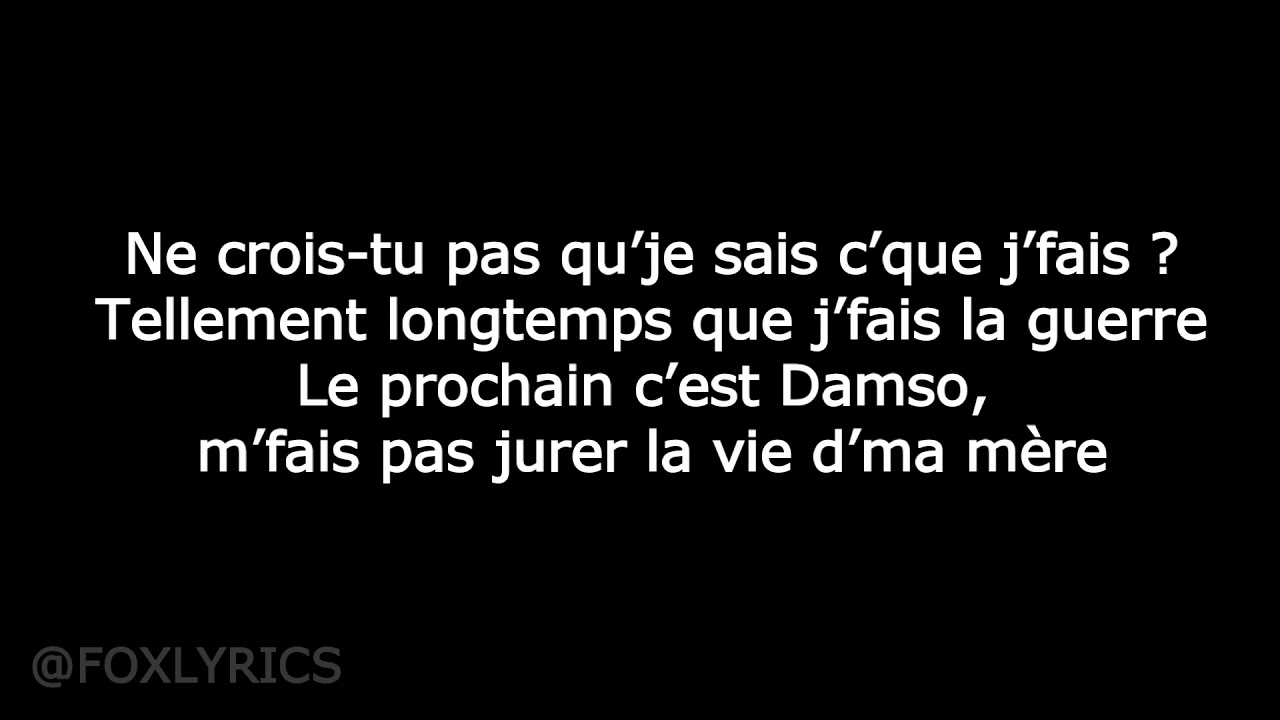 Booba - Glaive (Paroles + Lyrics)