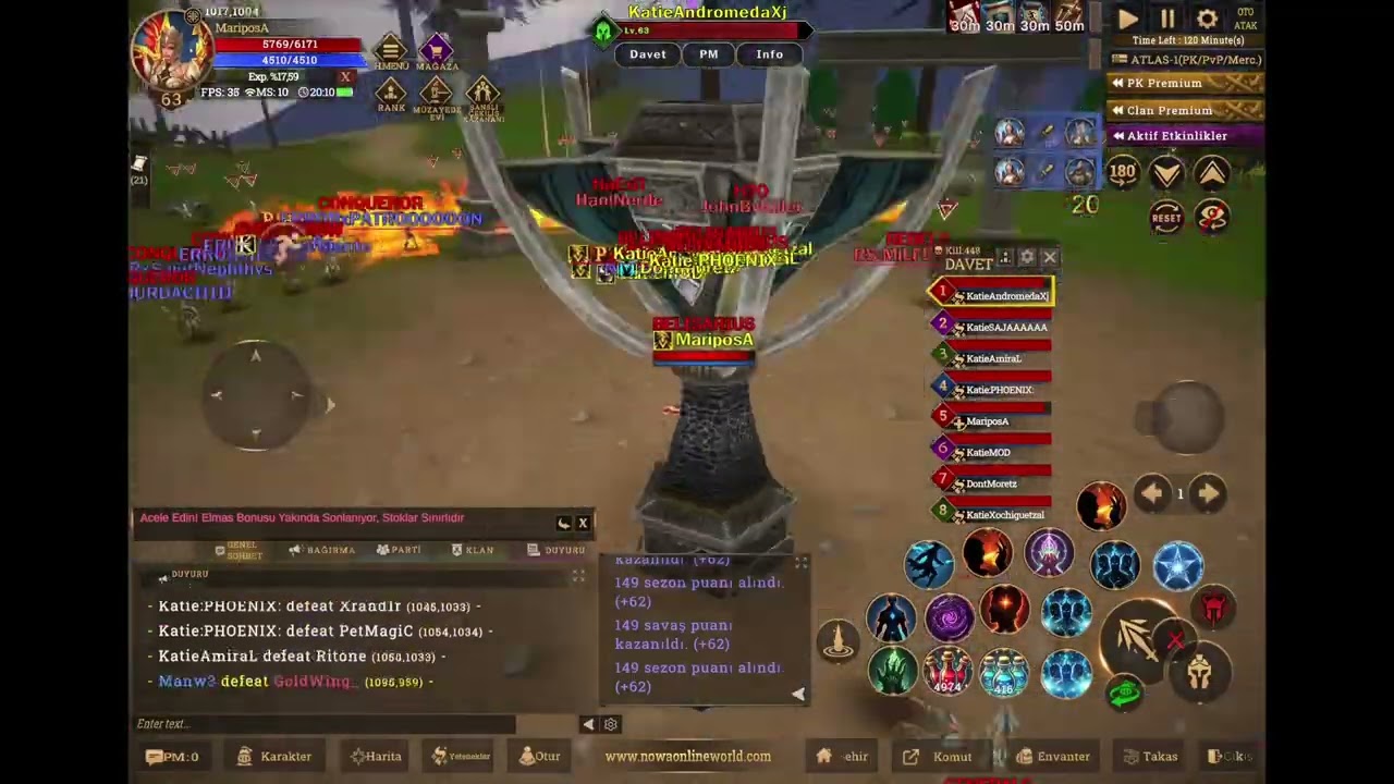 DrunkCLUB - SANTA EVENT - NOWA ONLİNE - ATLAS #knightonline #pk #nowaonlineworld 