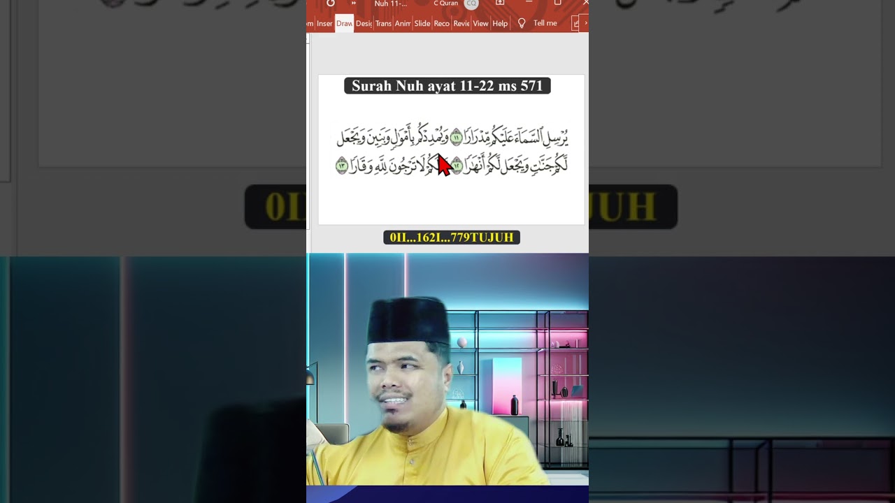 CEPATQURAN TAJWID Ustaz Zul Apandi Surah Nuh ayat 11-22 ms 571