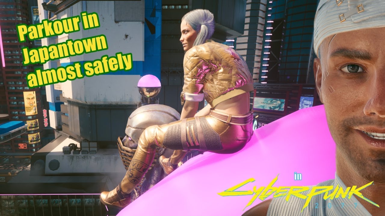 Cyberpunk 2077 - Parkour in Japantown