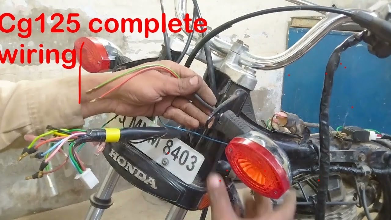 Cg 125 wiring diagram || ￼how to change bike wearing On cg125