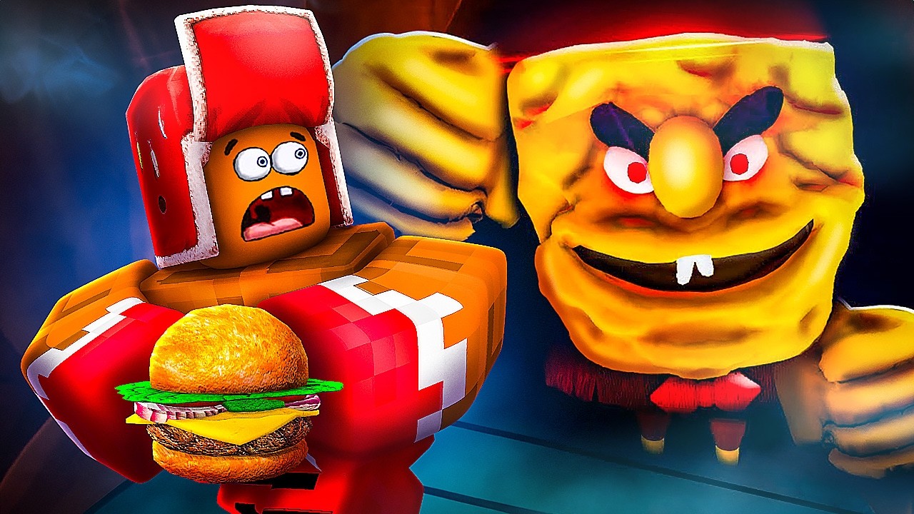 🍔 Приготовь ПРОКЛЯТЫЙ БУРГЕР и СБЕГИ от Злого ГУБКИ БОБА в Роблокс! Roblox
