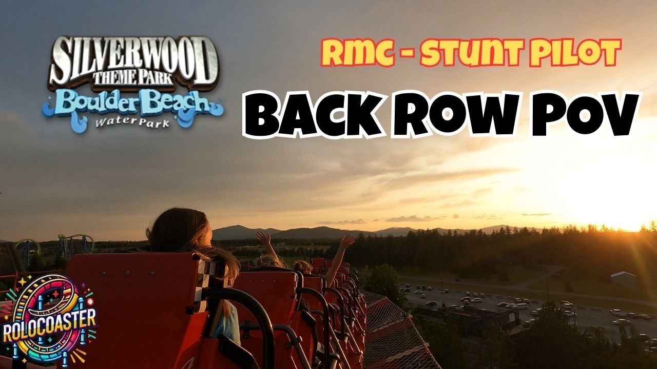 RMC Stunt Pilot POV – Back Row Ride | Silverwood Theme Park #rollercoaster #pov #silverwood