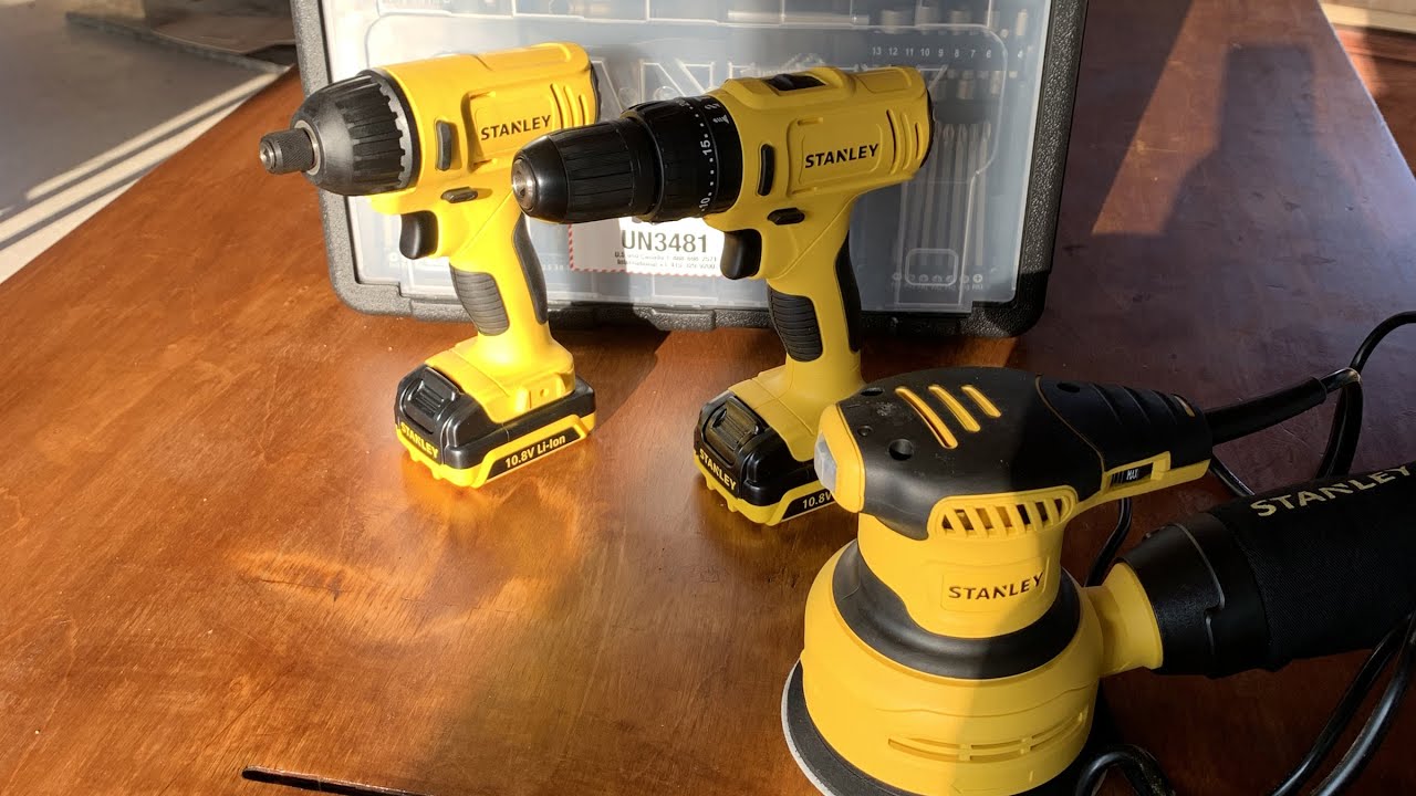 [Unboxing] Stanley Orbital Sander & 10.8V Impact Driver and Drill Combo Kit