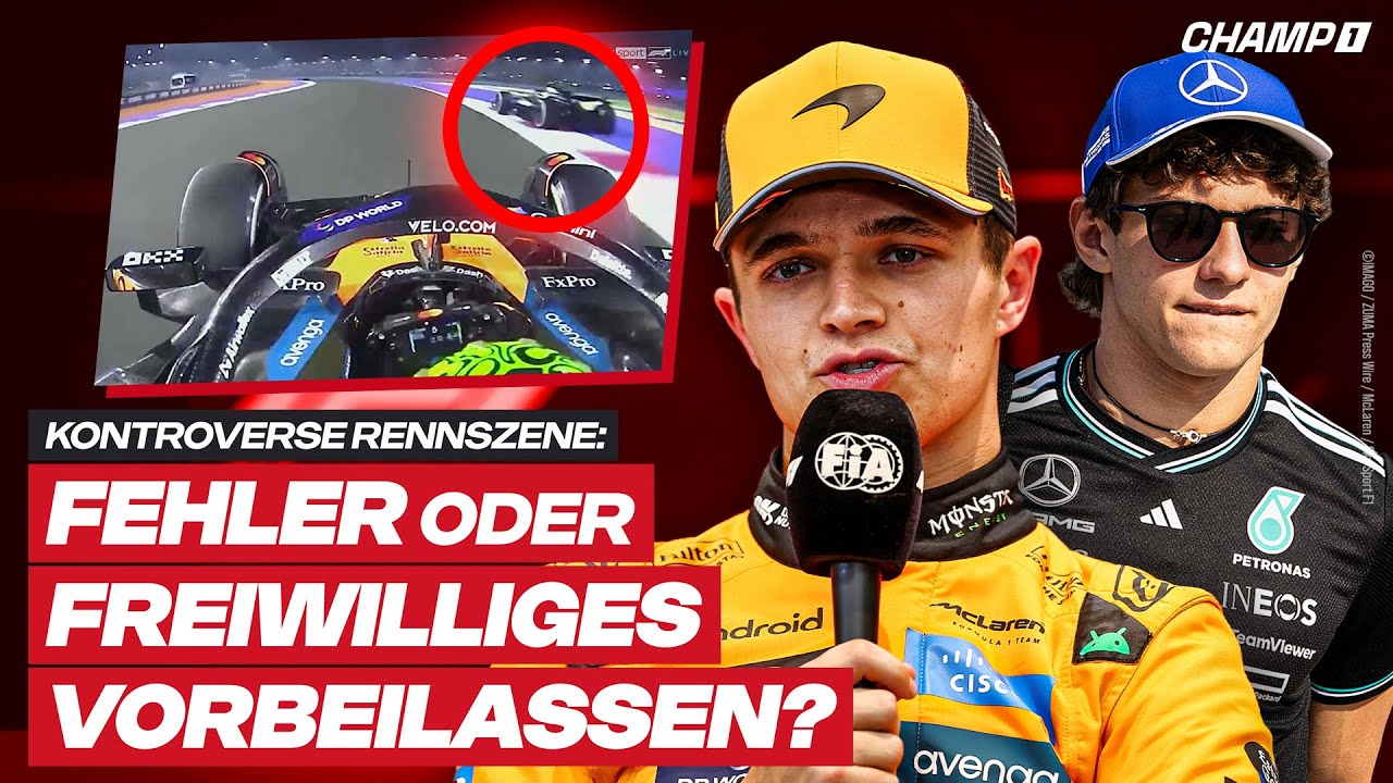 Kontroverse um Antonelli & Norris: Fahrfehler oder geheime Mercedes-Teamorder im WM-Showdown? | CLIP