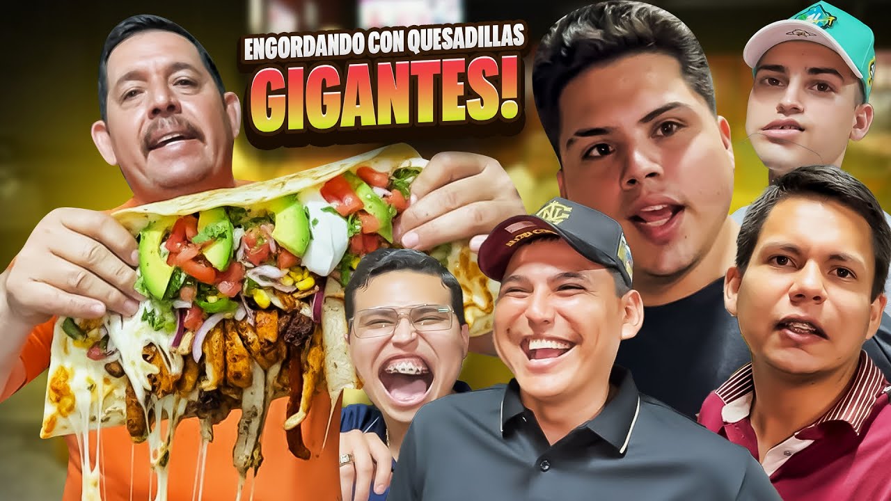 🔥RETO DE QUIEN COME MAS QUESADILLAS GIGANTES😋 // terminamos mal