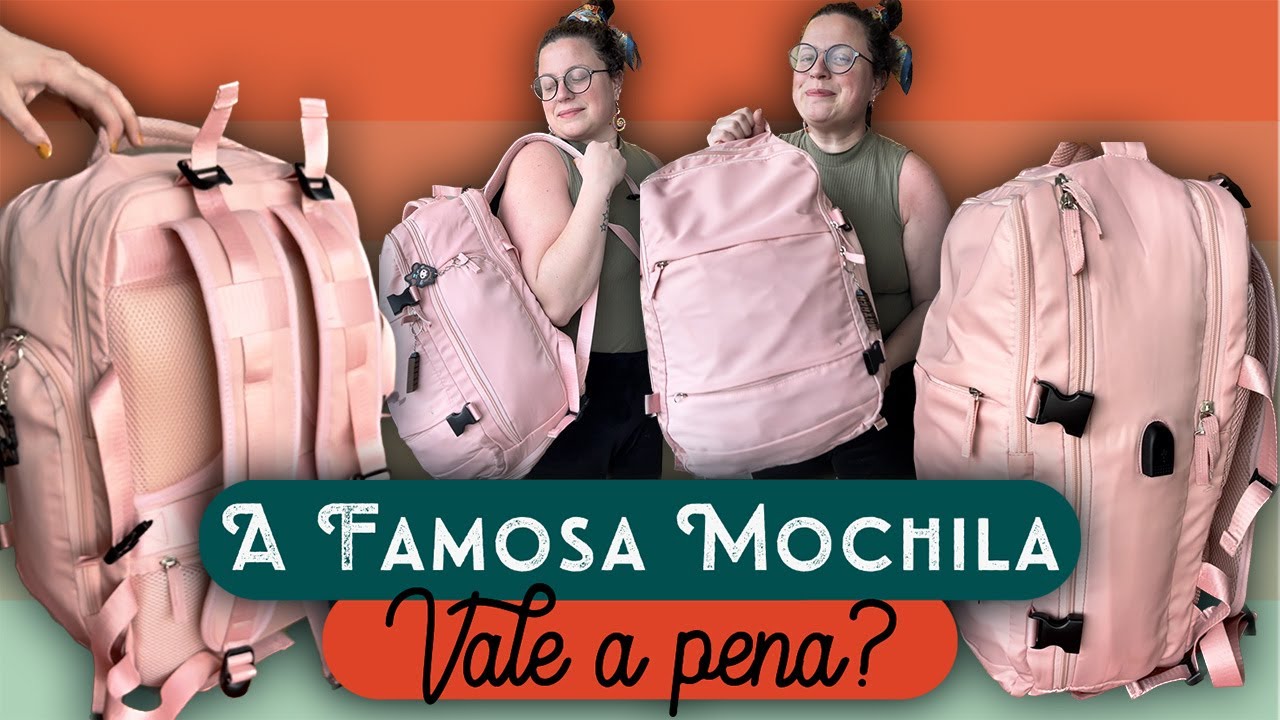 REVIEW COMPLETO DA MOCHILA VIRAL DA AMAZON E TIKTOK | Tô de Folga