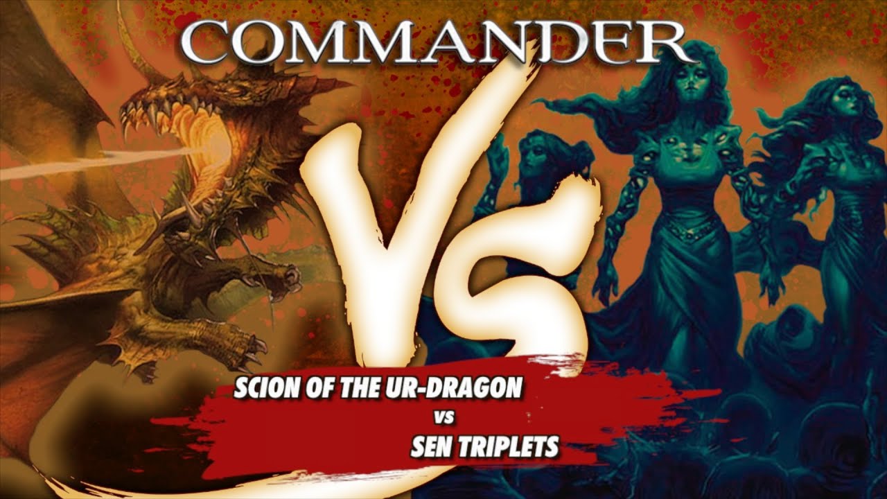 Commander Versus Series: Ur-Dragon (David McDarby) vs Sen Triplets (Danny West) [MTG/EDH]