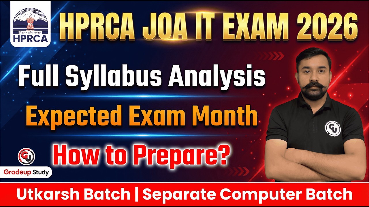 HPRCA JOA (IT) Exam 2026 | Full Analysis | How to Prepare | Utkarsh Batch