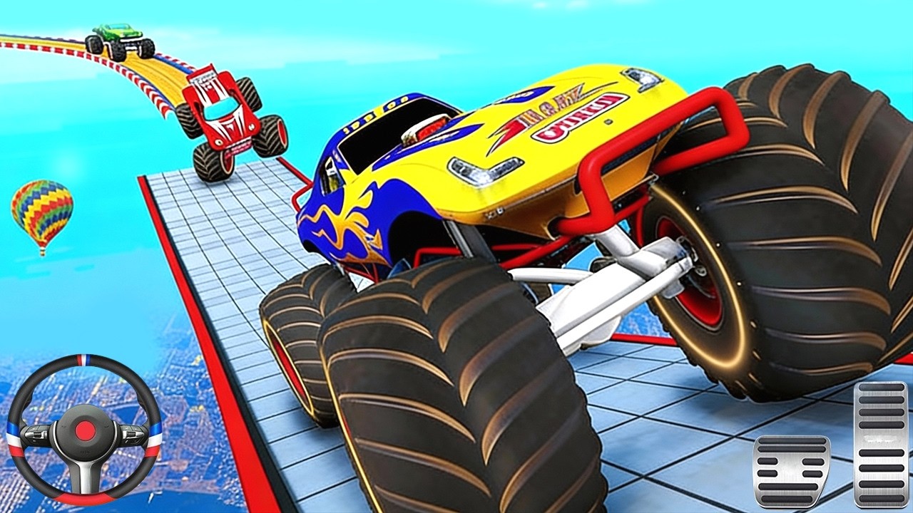 Monster Truck Stunt Racing - Extreme Mega Ramp Driver Simulator - Android Gameplay