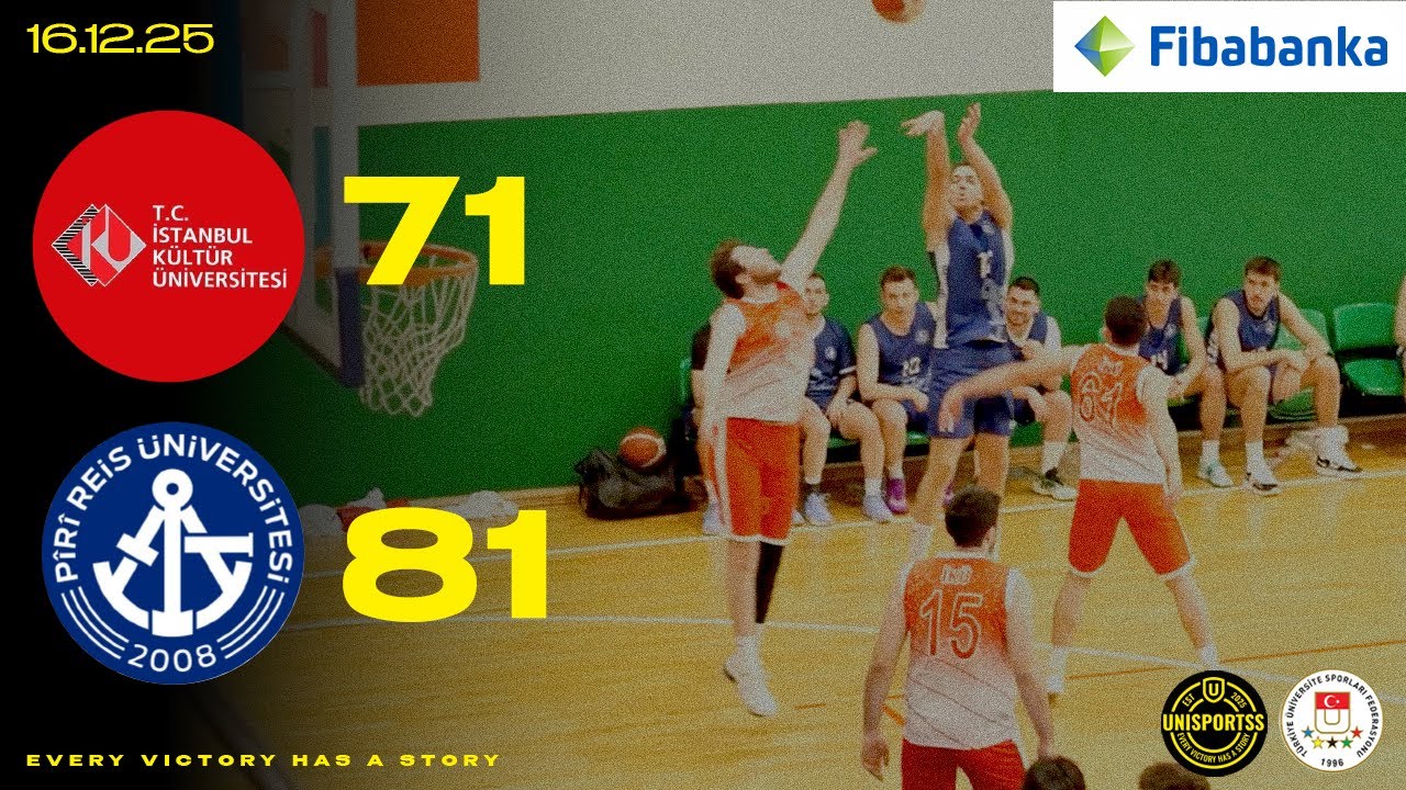TÜSF BASKETBOL İSTANBUL 1.LİGİ İST.KÜLTÜR ÜNİ-PİRİ REİS ÜNİ. 16 ARALIK ÖZET