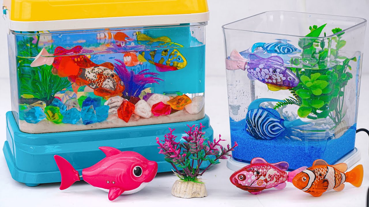 Satisfying Unboxing Zuru Robo Alive Aquarium & Robo Fishing Tank Playset Review Toys