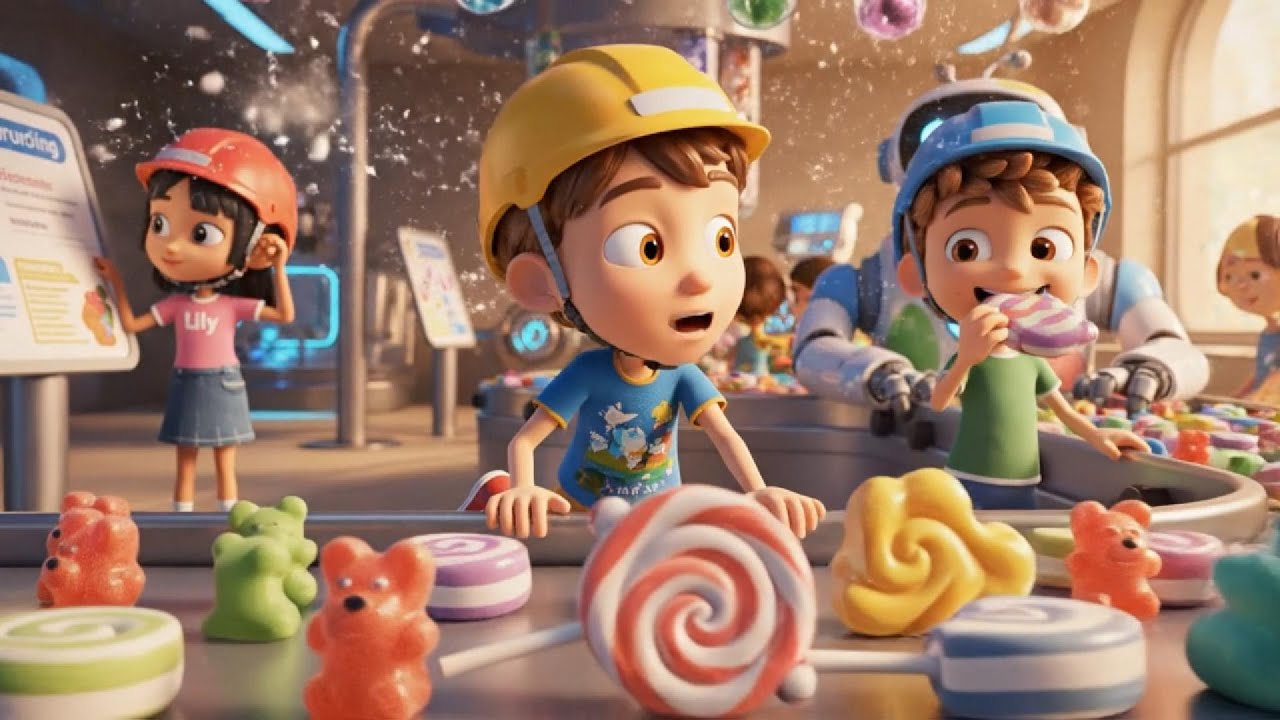こども おかし工場 たんけん 🍬🥤 | おもちゃのまち キッズアニメ | YouTube Kids