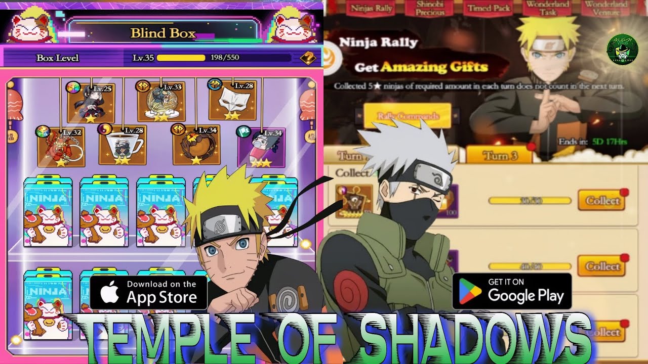 Temple Of Shadows Blind Box & Ninja Rally💯🔥Pride Of Nindo Naruto Idle RPG - android/iOS
