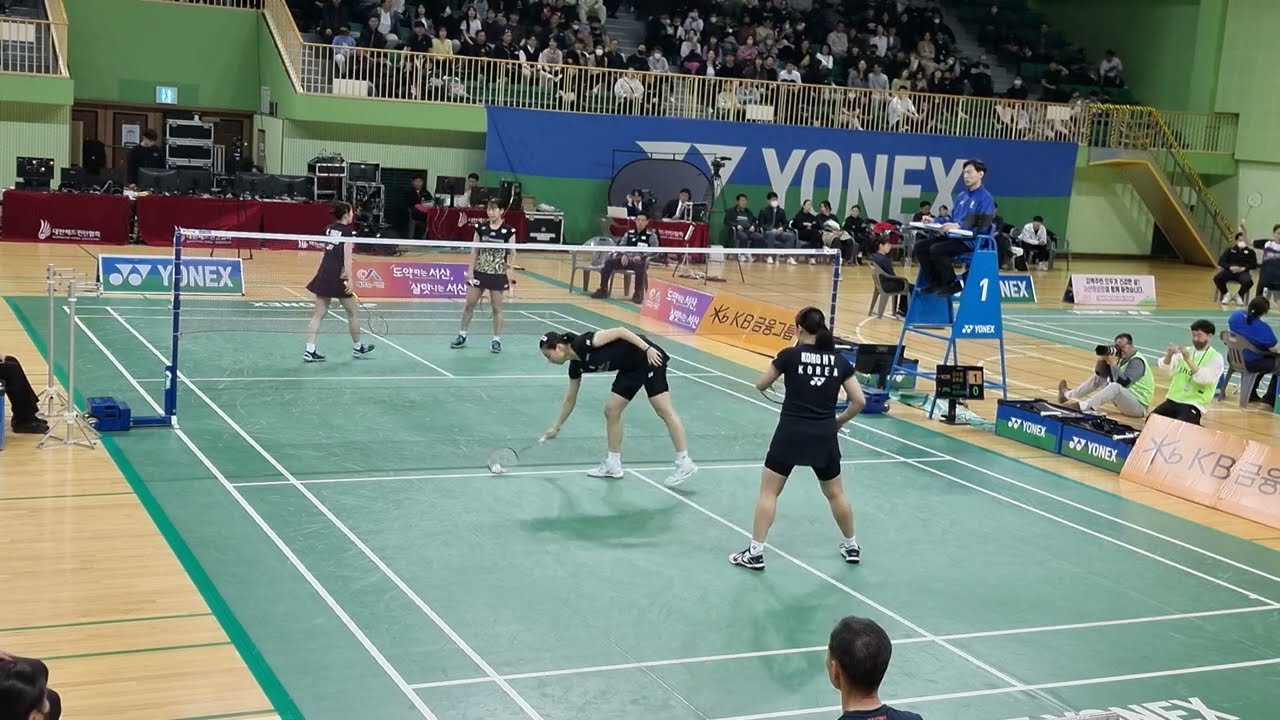 4K 1set 실력과 귀여움을 모두가진 한국일본 여복 ( 공희용 김소영 shida matsuyama )