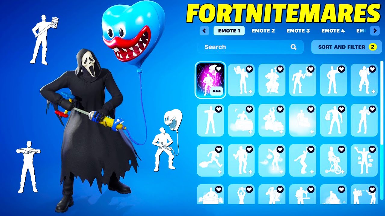 👻🎃EVOLUTION OF ALL FORTNITEMARES DANCES & EMOTES IN FORTNITE!