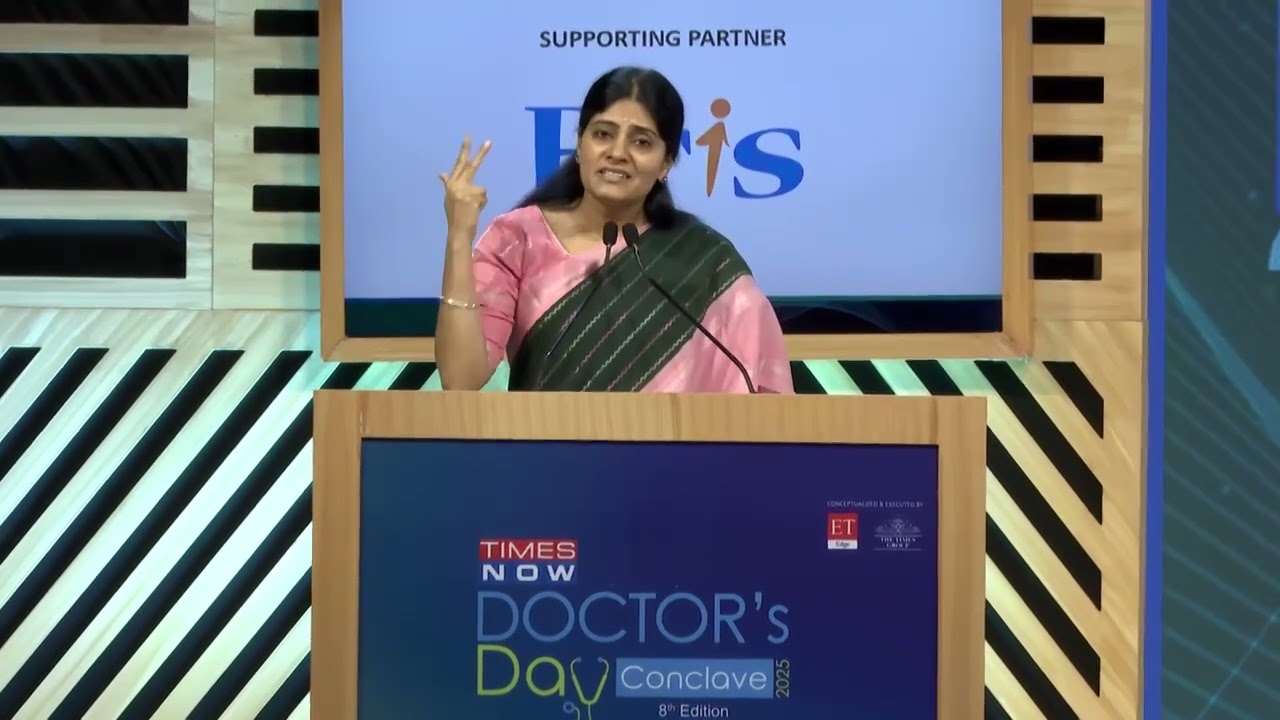 MOS Anupriya Patel ji speaking at the “Times Now-Doctors’ Day Conclave” in New Delhi