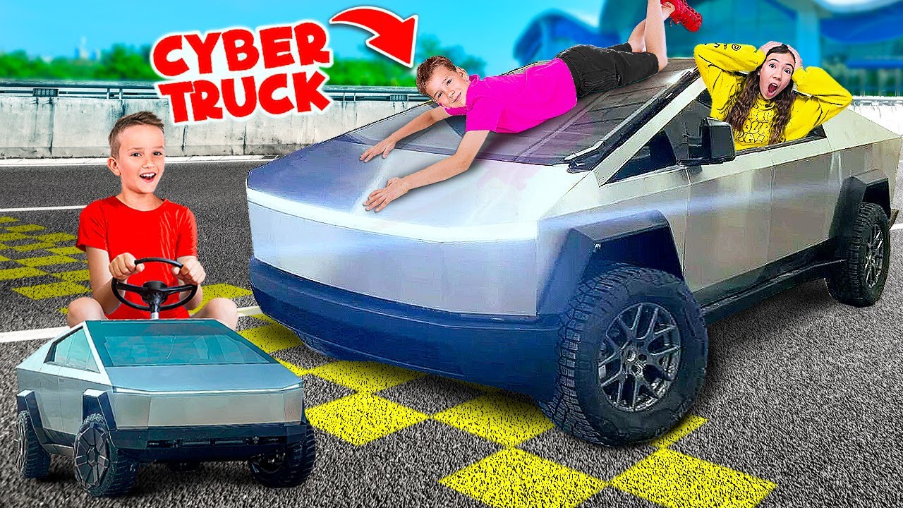24 ЧАСА в Tesla Cybertruck!!