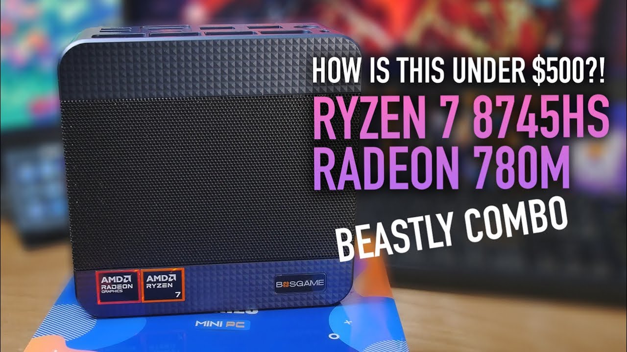 Under $500?! Ryzen 7 8745HS + Radeon 780M + Oculink + Dual 2.5 Gbe - Bosgame M4