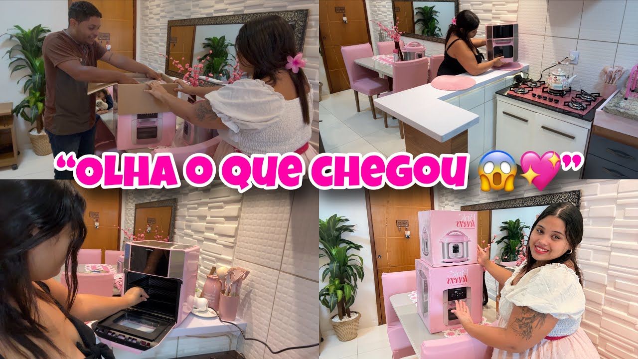 Vlog rotina real de dona de casa 💖 Fiz a cura da Airfryer e da Panela Elétrica+organizei a cozinha!