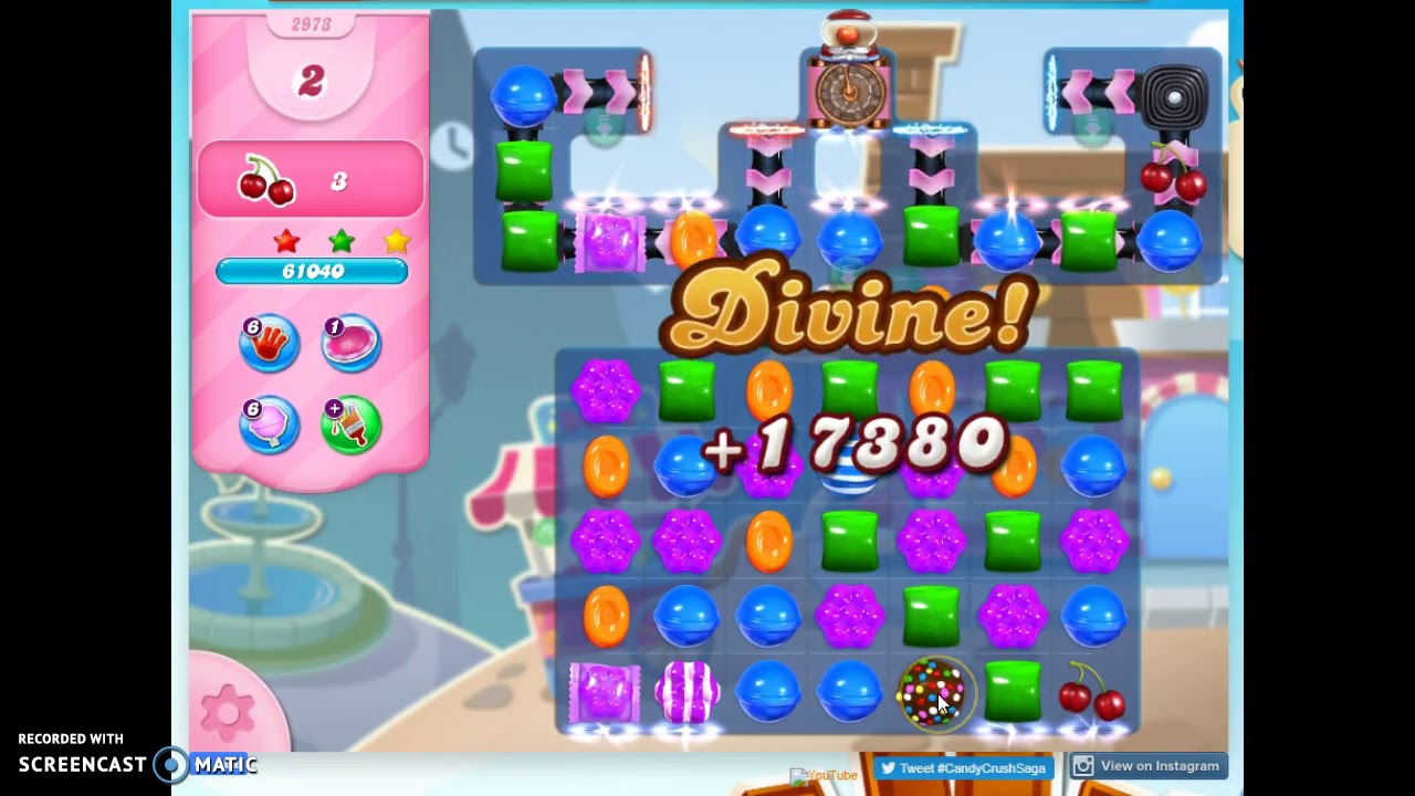 Candy Crush Level 2973 Audio Talkthrough, 3 Stars Helmet