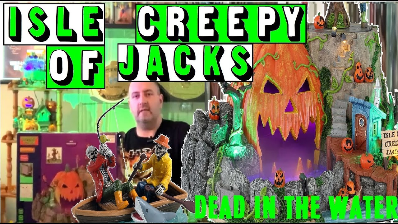 Unboxing & Looking at Lemax Spookytown Halloween Village Isle Of Creepy Jacks & Dead In The Water