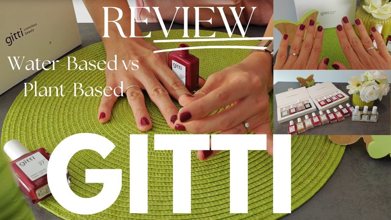💅Gitti Nagellack HAUL🛍️REVIEW💕||WATER- vs PLANT-based im DIREKTEN Vergleich || DIY Maniküre zuhause