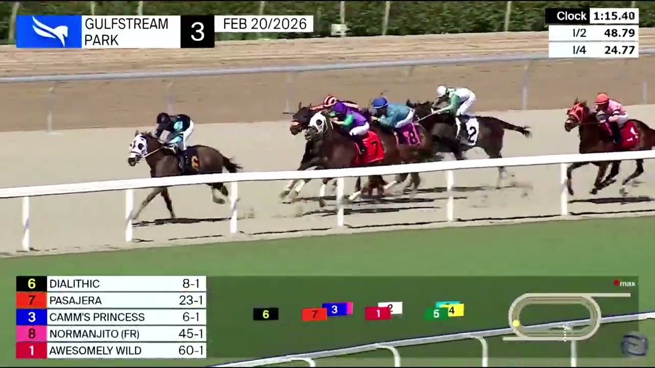 3ra Carrera de Gulfstream Park | Viernes 20 de Febrero de 2026