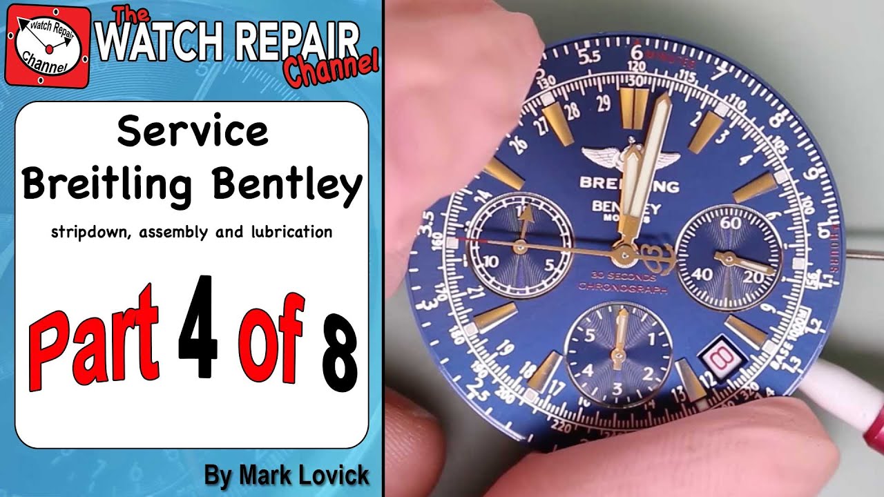 Part 4 of 8 Breitling Bentley Service ETA 2892 A2 Dubois Depraz Watch Repair Tutorial