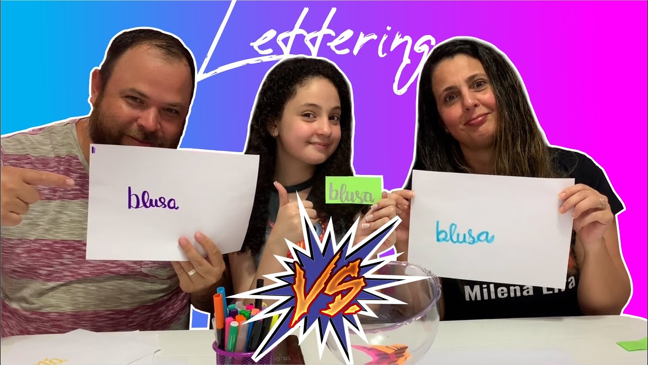 BATALHA DE LETTERING PAI 🆚 MÃE