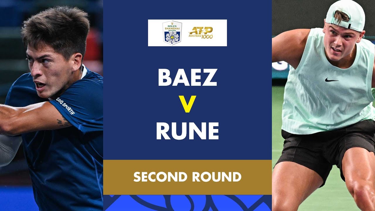 Sebastian Baez vs Holger Rune Highlights | Rolex Shanghai Masters 2025