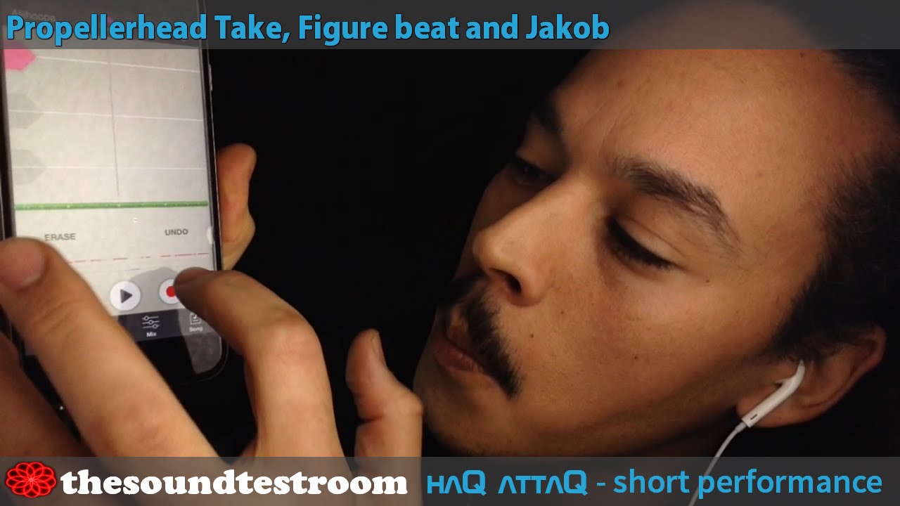 Singing into Propellerhead Take over Figure beat on iPhone │ Very Short - haQ attaQ