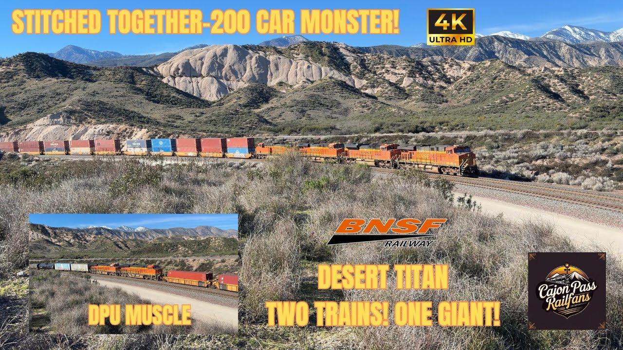 “What happens when two trains merge into one unstoppable beast? Welcome to Mormon Rocks.”