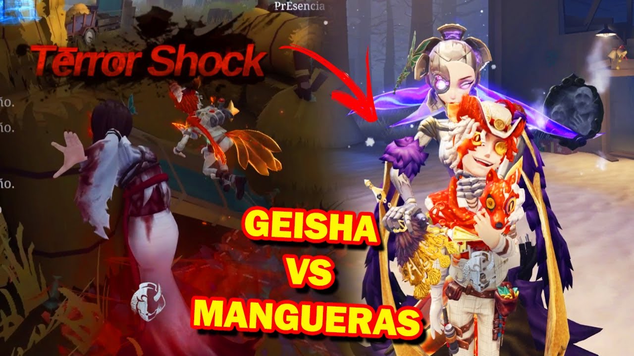 GEISHA vs EL MANGUERAS (INVESTIGADOR DE INCENDIOS) | Identity v español