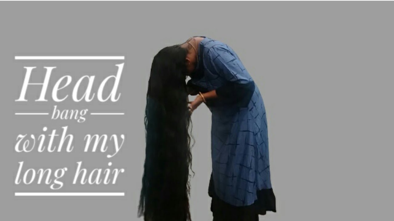 Head bang challenge video/Head bang with my long hair/bhakya channel