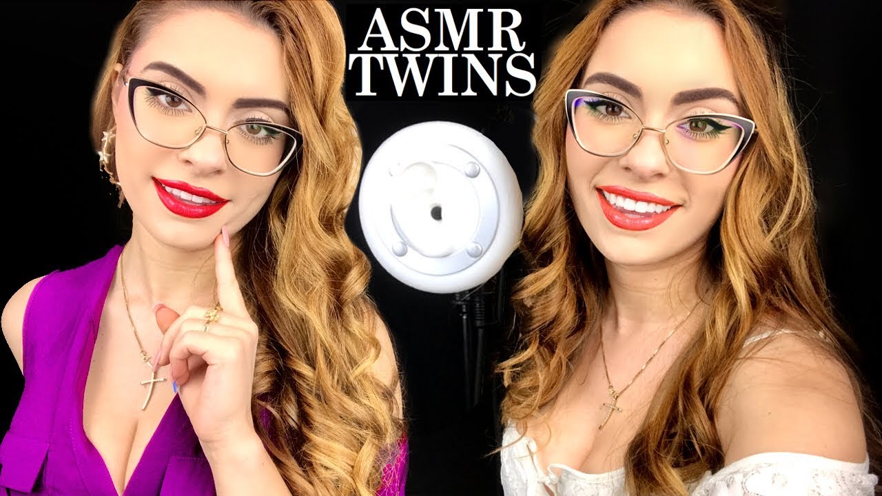ASMR TWINS TICKLE YOUR EARS ❤