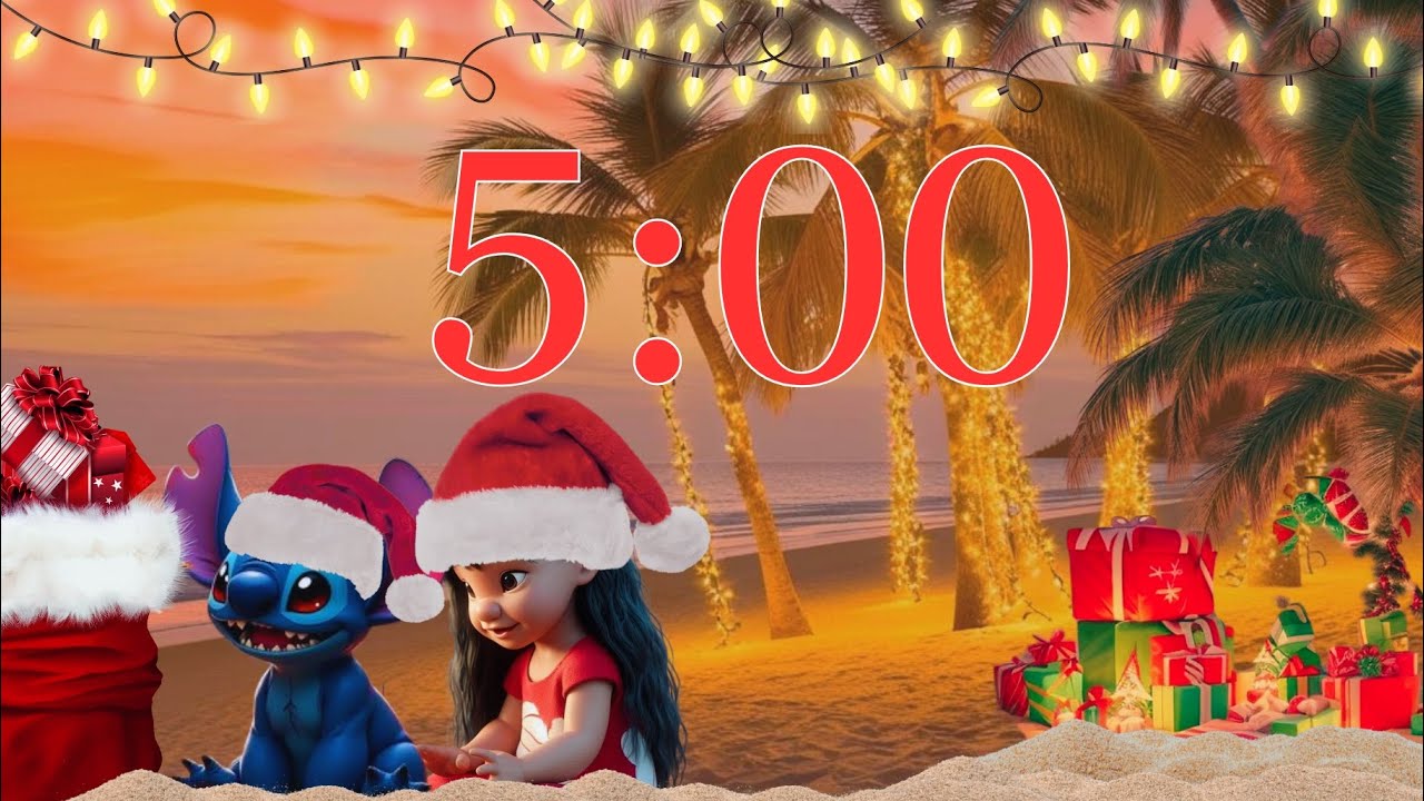 Lilo and Stitch Christmas Theme 5 minute timer with Sound