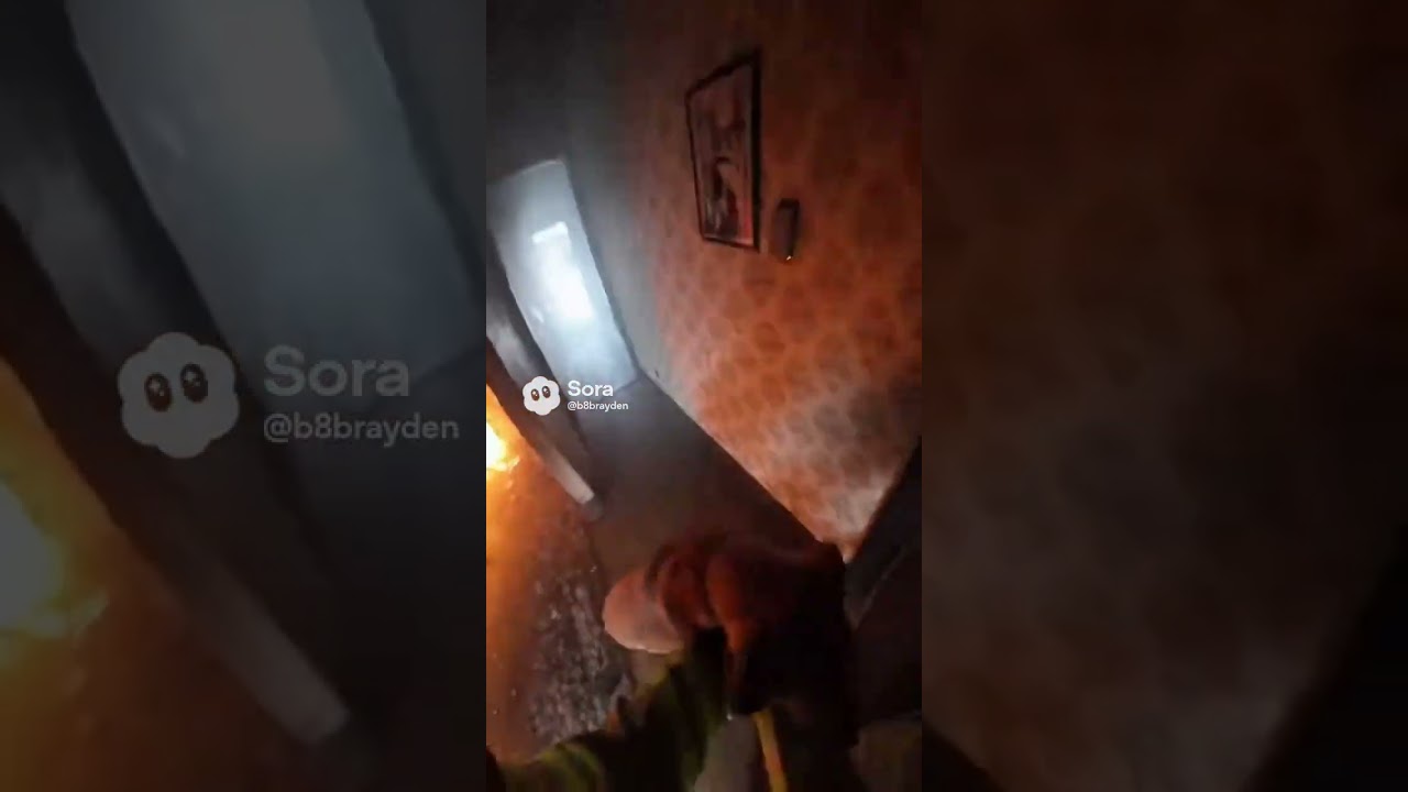 Firefighter rescues dog from house fire! 