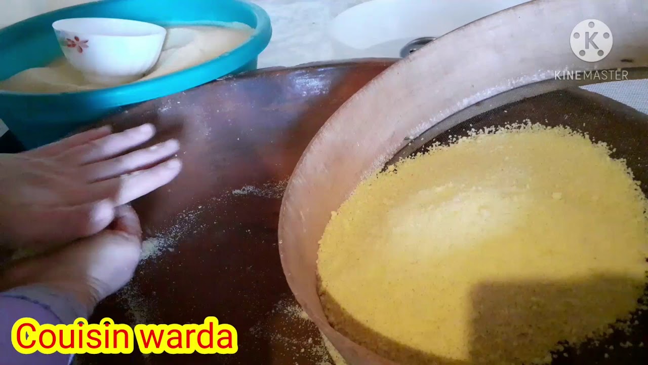 طريقة فتل الكسكس /الطعام/البربوشة بأسهل طريقة للمبتدئين من الألف للياء😍😍