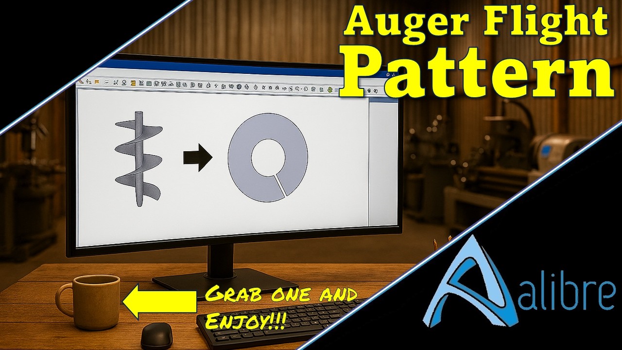 Винтовой механизм 3D и плоская развертка