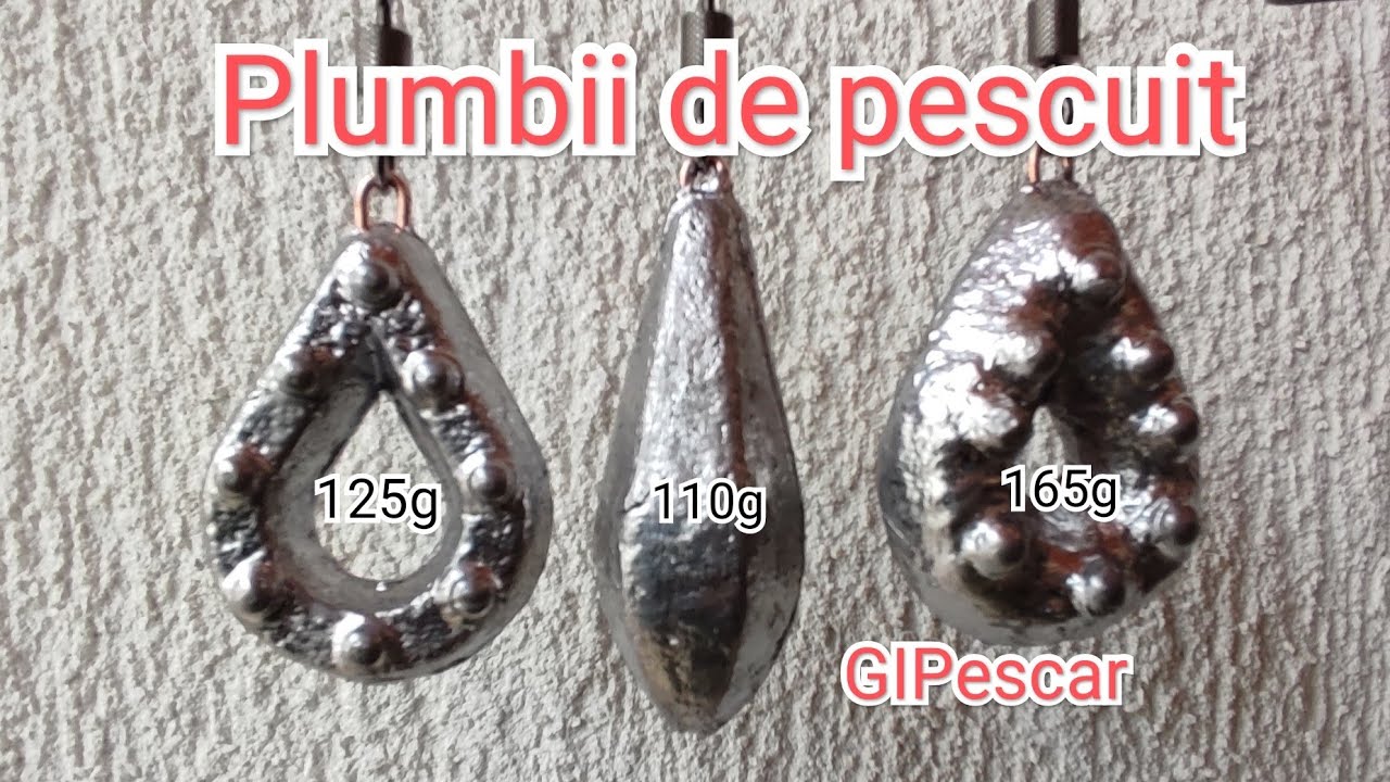 Plumbii de pescuit turnați acasă
