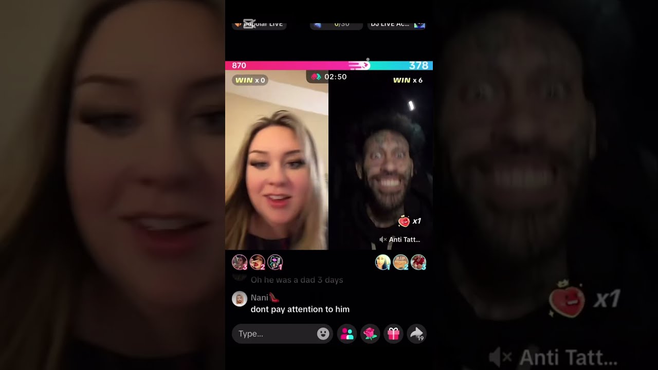 Allison Mae with Anti Tatted Saturday TikTok live video