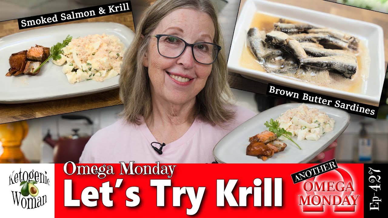 Omega Monday Meals! Lets Try Krill!  Also Brown Butter Sardines are Delicious!