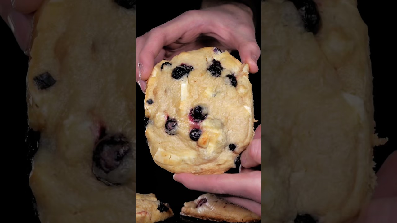 White Chocolate Blueberry and Raspberry Cookies 🍪