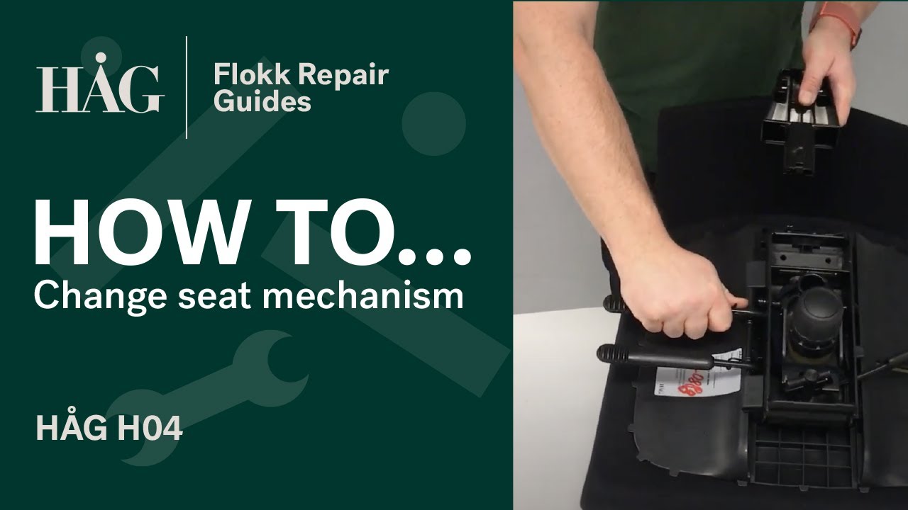 How to change the seat mechanism | HÅG H04 | Flokk Repair Guide